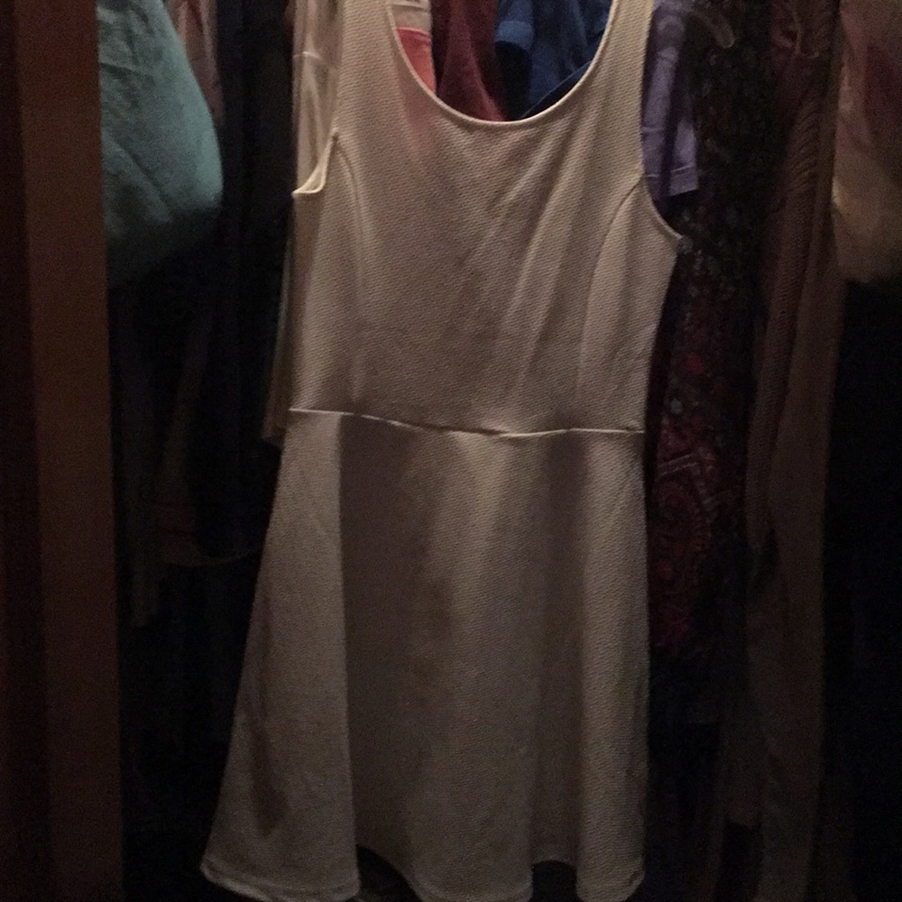 White dress.